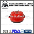 Red color enamel turkey pot China supplier